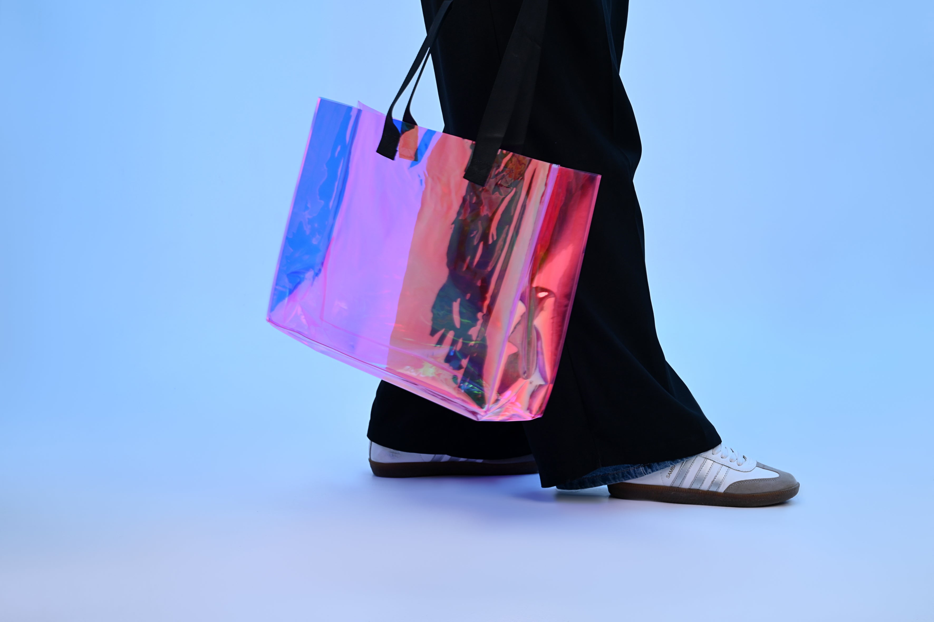 Pink Metallic Beach Bag